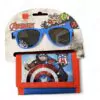 Captain America Wallet sunglasses set Avengers Marvel Comics