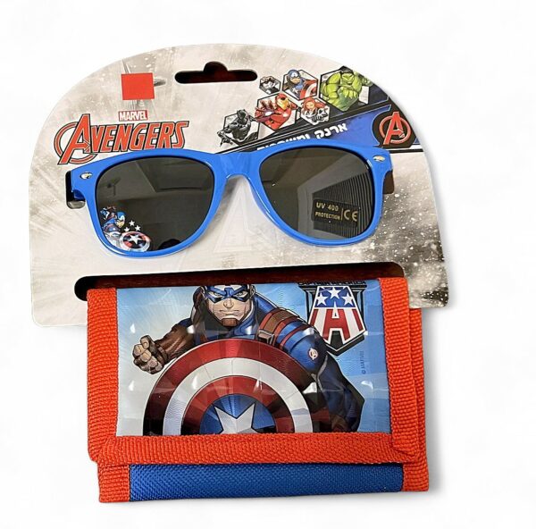 Captain America Wallet sunglasses set Avengers Marvel Comics