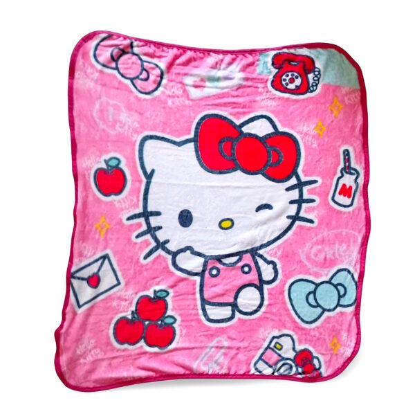 Hello kitty throw blanket fleece