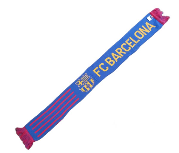 FC Barcelona Scarf Football Soccer Barça Fringes Official Licensed - Image 6