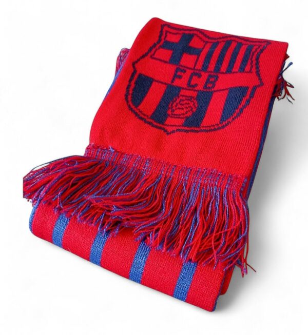 FC Barcelona Scarf Football Soccer Barça Fringes Official Licensed - Image 4