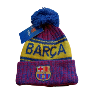 FC Barcelona Beanie knit hat Barca cap Pompom