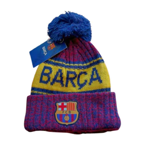 FC Barcelona Beanie hat Knit Barca cap Pompom