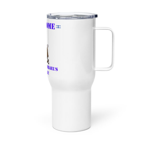 Iron Dome Travel Mug Coffee Cup Israel Missile Defense Military IDF Handle - Image 3