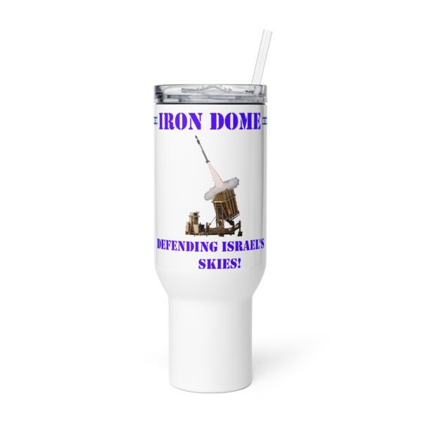 Iron Dome Travel Mug Coffee Cup Israel Missile Defense Military IDF Handle - Image 4