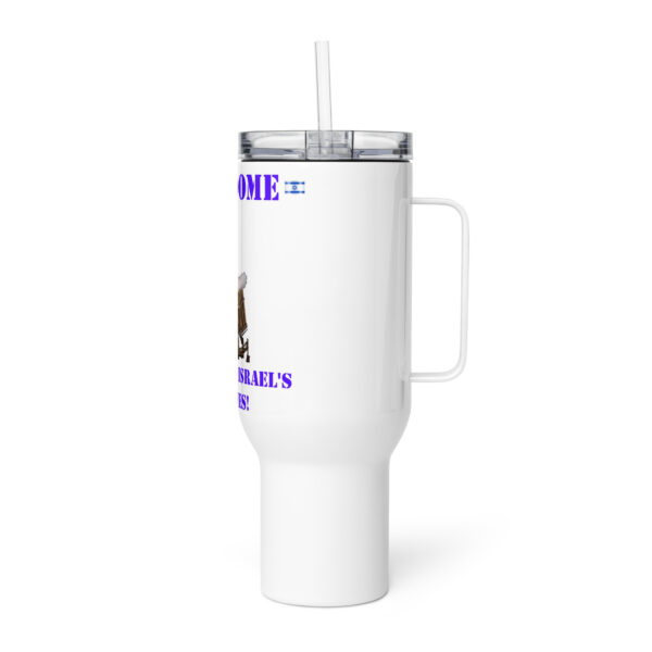 Iron Dome Travel Mug Coffee Cup Israel Missile Defense Military IDF Handle - Image 5