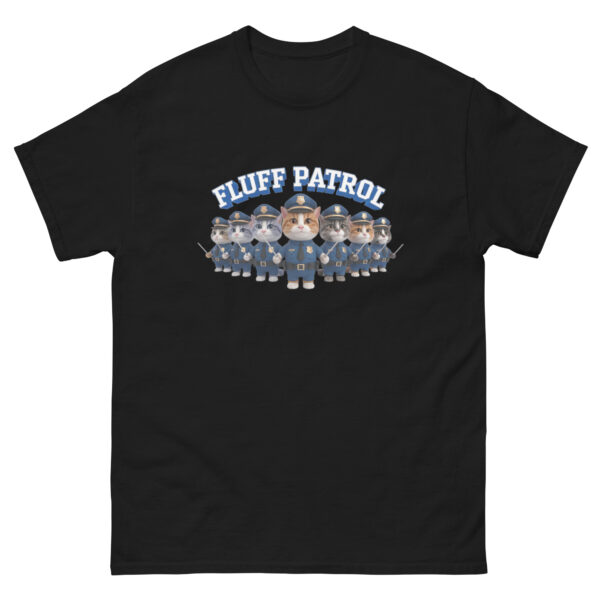 "Fluff patrol" Funny Cat T - Shirt Tee Police Unisex Cotton - Image 26