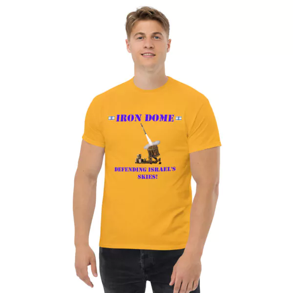 " Iron dome - defending Israel's skies" T - Shirt Tee IDF Army Military - Image 2