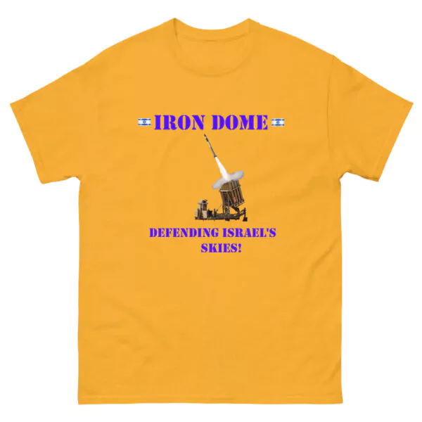 " Iron dome - defending Israel's skies" T - Shirt Tee IDF Army Military - Image 5