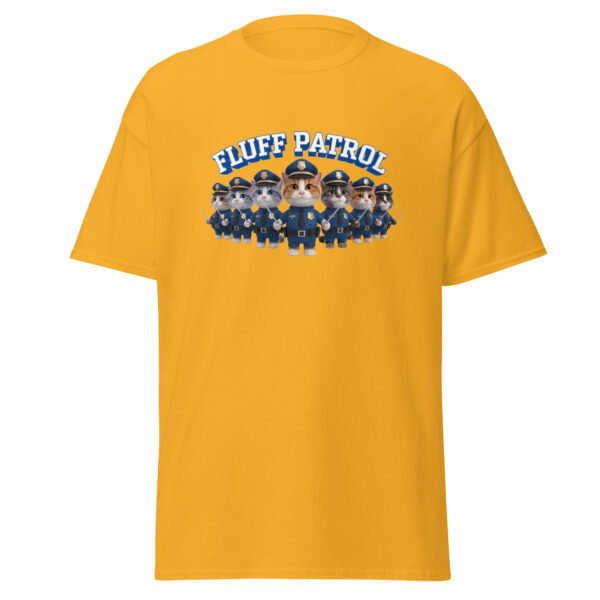 "Fluff patrol" Funny Cat T - Shirt Tee Police Unisex Cotton - Image 21