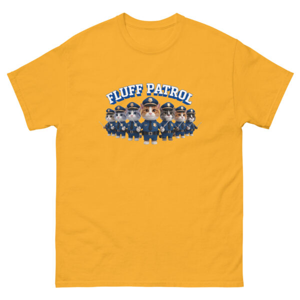 "Fluff patrol" Funny Cat T - Shirt Tee Police Unisex Cotton - Image 36