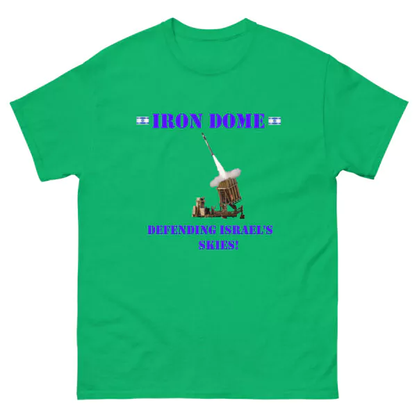 " Iron dome - defending Israel's skies" T - Shirt Tee IDF Army Military - Image 18