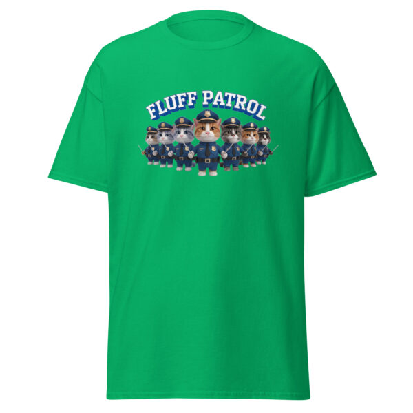 "Fluff patrol" Funny Cat T - Shirt Tee Police Unisex Cotton - Image 11