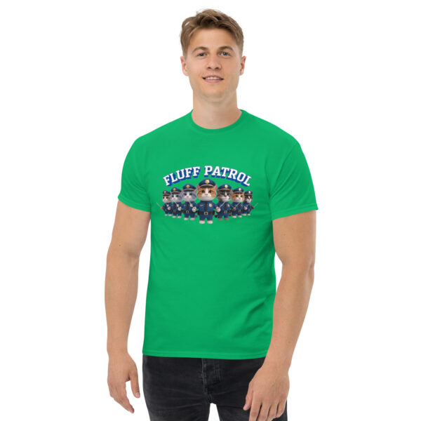 "Fluff patrol" Funny Cat T - Shirt Tee Police Unisex Cotton - Image 12