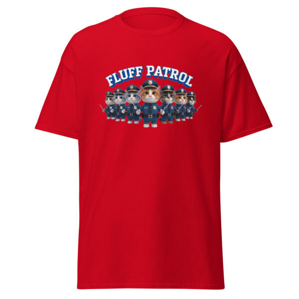 "Fluff patrol" Funny Cat T - Shirt Tee Police Unisex Cotton - Image 7