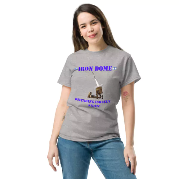 " Iron dome - defending Israel's skies" T - Shirt Tee IDF Army Military - Image 26