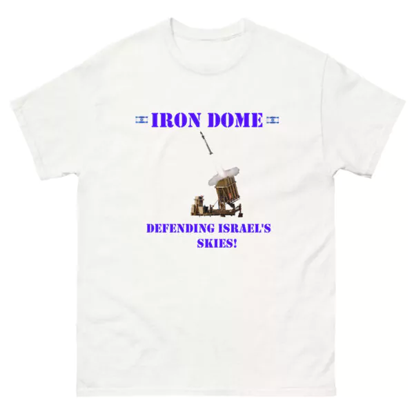 " Iron dome - defending Israel's skies" T - Shirt Tee IDF Army Military - Image 32