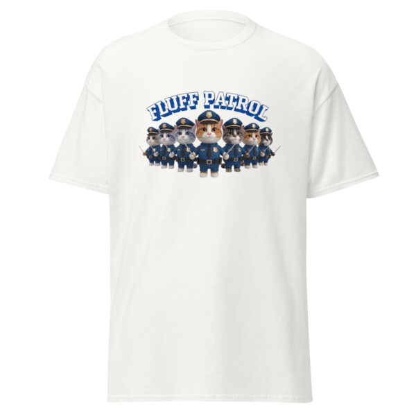 "Fluff patrol" Funny Cat T - Shirt Tee Police Unisex Cotton - Image 24