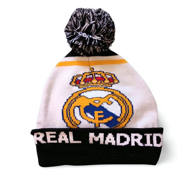 Real Madrid Beanie Cap Knit Hat Winter Pompom