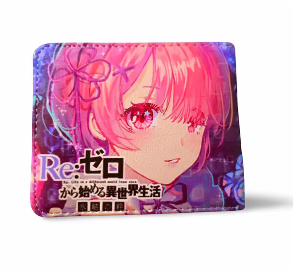 Japanes Anime Wallet  Rem Re:Zero アニメ 2 -fold - Image 5