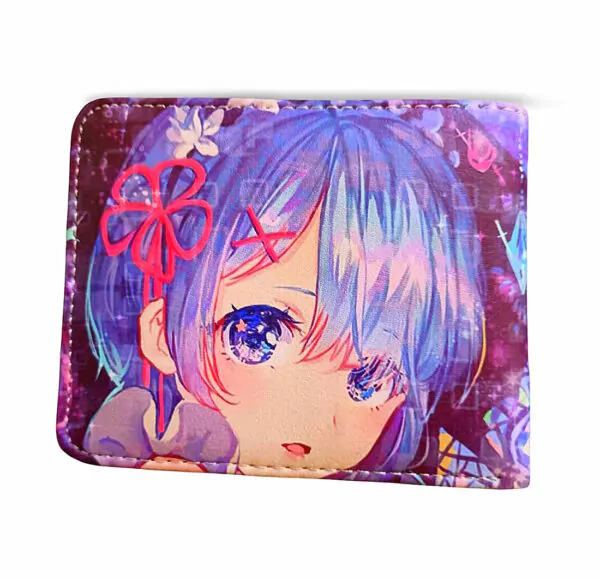 Japanes Anime Wallet  Rem Re:Zero アニメ 2 -fold - Image 4